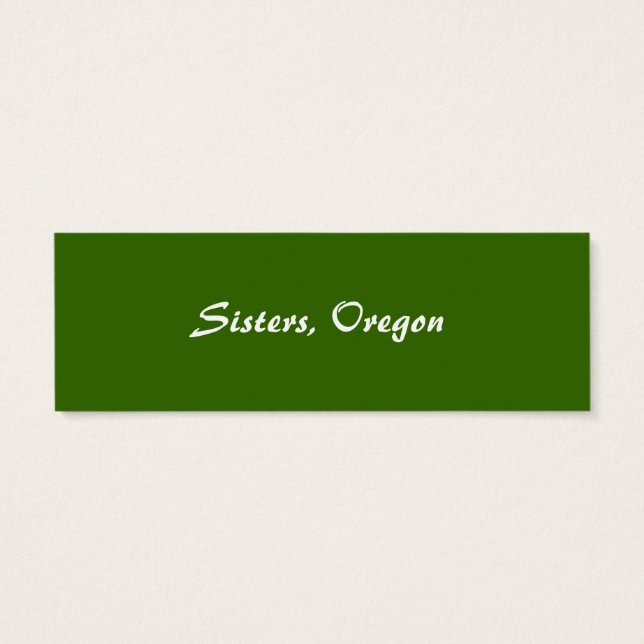 Bladwijzer Beer Mini Visitekaartjes (Achterkant)