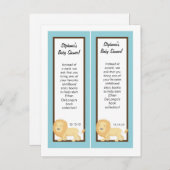 Bladwijzer Blue Oerwoud Lion Uitnodiging Briefkaart (Voorkant / Achterkant)