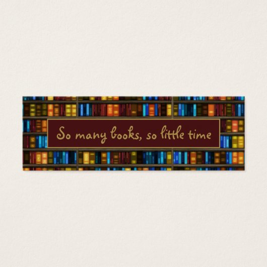 Bladwijzer boekenontwerp mini visitekaartjes (Voorkant)