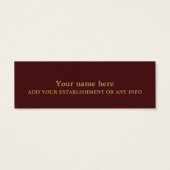 Bladwijzer boekenontwerp mini visitekaartjes (Achterkant)