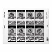  bladwijzer, boom, boeken etiket (Full Sheet)