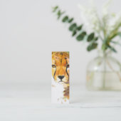 BLADWIJZER - Cheetah Mini Visitekaartje (Staand voorkant)