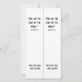 Bladwijzer Christelijke Waterverf lichte scripts Kaart (Achterkant)