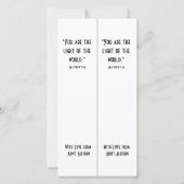 Bladwijzer Christelijke Waterverf lichte scripts Kaart (Achterkant)