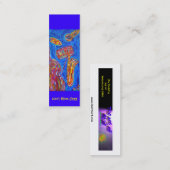 Bladwijzer - Cool Blue Jazz Mini Visitekaartje (Voorkant / Achterkant)