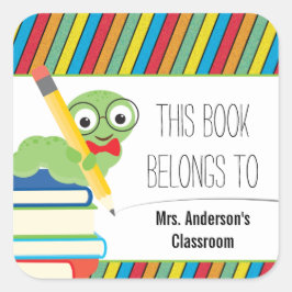 Bladwijzer Dit boek behoort tot Vierkante Sticker