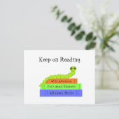 Bladwijzer - Doorgaan met lezen Briefkaart (Staand voorkant)