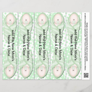 Bladwijzer Favors for Baby showers Party Favors Flyer