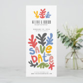 Bladwijzer Foto Booth l Floral Fun Save the Date Kaart (Staand voorkant)
