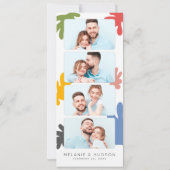Bladwijzer Foto Booth l Floral Fun Save the Date Kaart (Achterkant)