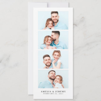 Bladwijzer Foto Booth l Fun Save the Date Wedding Kaart