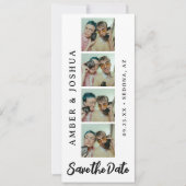 Bladwijzer Foto Booth Modern Save the Date (Voorkant)
