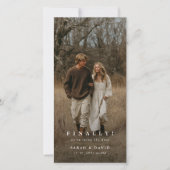 Bladwijzer Foto Eindelijk Save the Date Huwelijken (Voorkant)