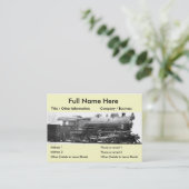  Bladwijzer foto van spoorweg Visitekaartje (Staand voorkant)