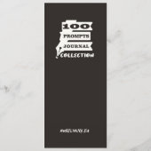 Bladwijzer Fox met Journal - "Opgroeien? Word wild Menu (Achterkant)