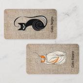 Bladwijzer "Gato Negro/Gato Blanco" Informatiekaartje (Voorkant / Achterkant)