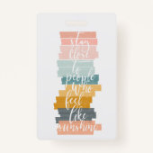 Bladwijzer Inspirerend prijsopgave Badge (Achterkant)