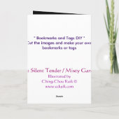 Bladwijzer kaart - Kimono Mermaid Girl (Achterkant)