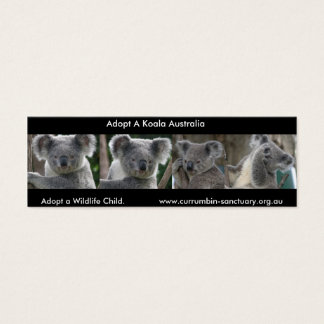 Bladwijzer Koala's Adopteer een Wildlife Kind Aust Mini Visitekaartjes