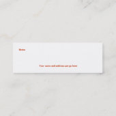 BLADWIJZER LEZEN om aan te passen Mini Visitekaartje (Achterkant)