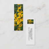 bladwijzer "Maximilians zonnebloem" Mini Visitekaartje (Voorkant / Achterkant)