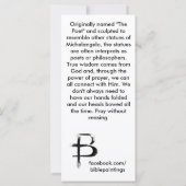 bladwijzer met de waarde "Prayer" (Achterkant)
