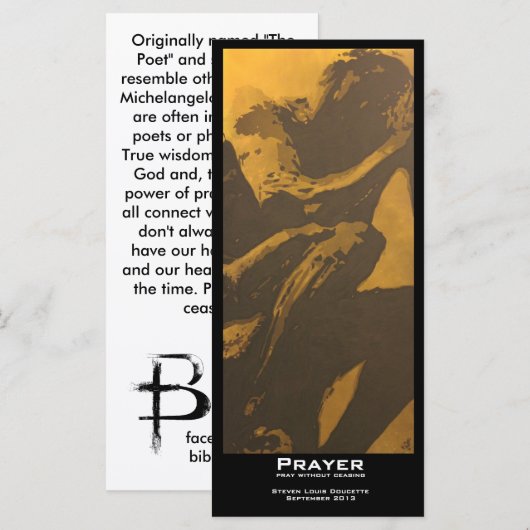 bladwijzer met de waarde "Prayer" (Voorkant / Achterkant)