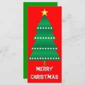 Bladwijzer met kerstbomen (Voorkant / Achterkant)