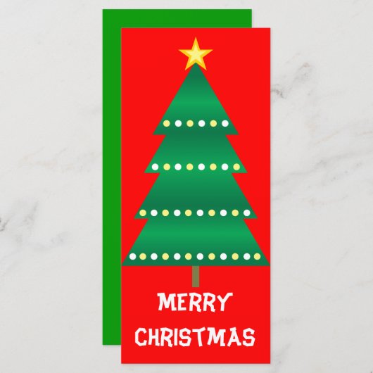 Bladwijzer met kerstbomen (Voorkant / Achterkant)