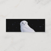 bladwijzer met sneeuwbuik mini visitekaartje (Achterkant)