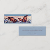 Bladwijzer met vlinderstang mini visitekaartje (Voorkant / Achterkant)