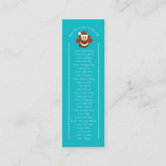 Bladwijzer Mini Visitekaartje (Voorkant)