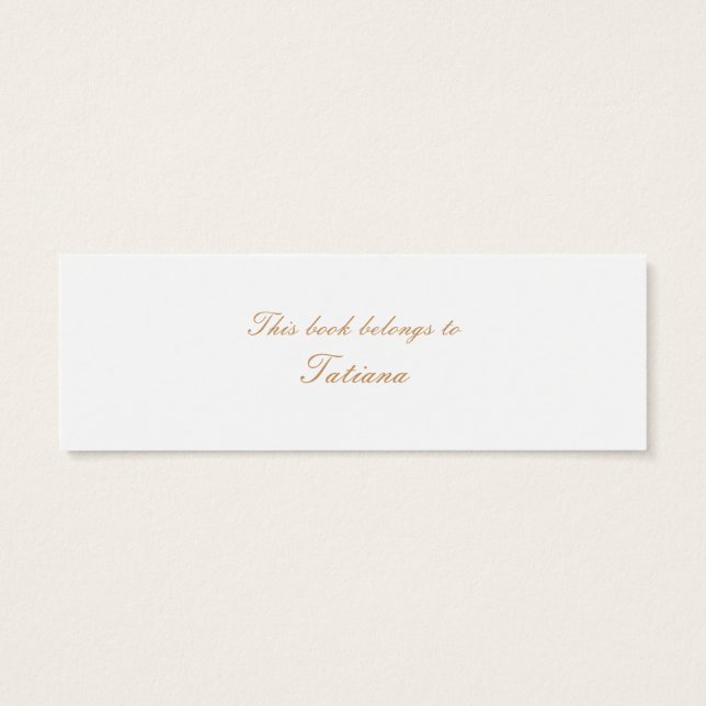 Bladwijzer  mini visitekaartjes (Achterkant)