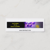 Bladwijzer - mistblauw mini visitekaartje (Achterkant)