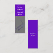 Bladwijzer Music Visitekaartje (Voorkant / Achterkant)