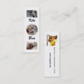 Bladwijzer Nowzad Rescue Dogs Mini Visitekaartje (Voorkant / Achterkant)