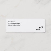 Bladwijzer- of profielkaart "De ogen kennen" Mini Visitekaartje (Achterkant)