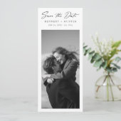 Bladwijzer Old Money Trouwfoto Save the Date (Staand voorkant)