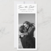 Bladwijzer Old Money Trouwfoto Save the Date (Voorkant)