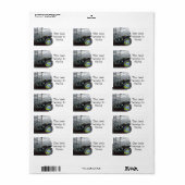 Bladwijzer op verzendlabel etiket (Full Sheet)