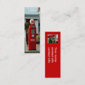 bladwijzer/profielkaart Oud gaspomp Mini Visitekaartje (Voorkant / Achterkant)