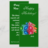 Bladwijzer Quadric Prettige feestdagen (Voorkant / Achterkant)