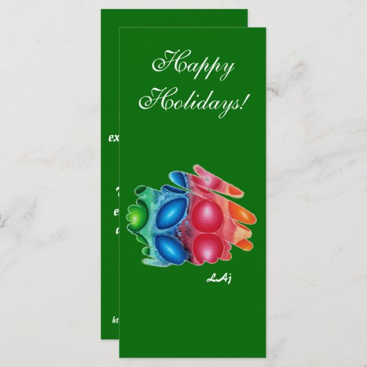 Bladwijzer Quadric Prettige feestdagen (Voorkant / Achterkant)