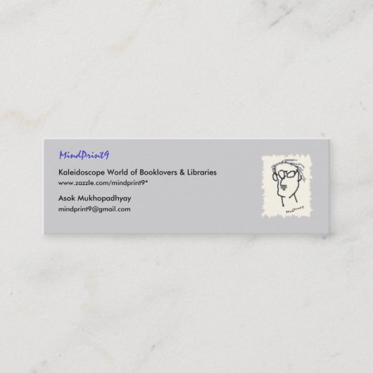 Bladwijzer Read-Think-Share Mini Visitekaartje (Voorkant)