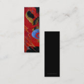 BLADWIJZER - Rode draak Mini Visitekaartje (Voorkant / Achterkant)