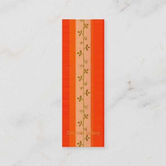 Bladwijzer rood profiel mini visitekaartje (Voorkant)