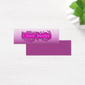 Bladwijzer - Roze Doodle Mini Visitekaartjes (Bureau)