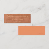 Bladwijzer - Rozen in mosterdperk [b] Mini Visitekaartje (Voorkant / Achterkant)