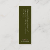 Bladwijzer - Samuel Johnson Mini Visitekaartje (Achterkant)