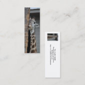 bladwijzer "Shy Giraffe" Mini Visitekaartje (Voorkant / Achterkant)